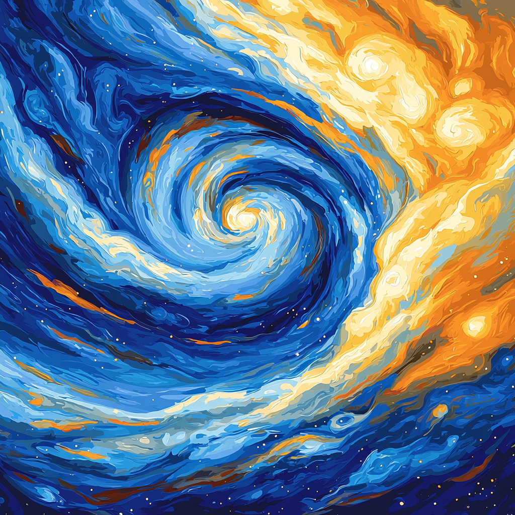 Vincent Van Gogh Inspired Celestial Wonders Of Jupiter Paint By Color