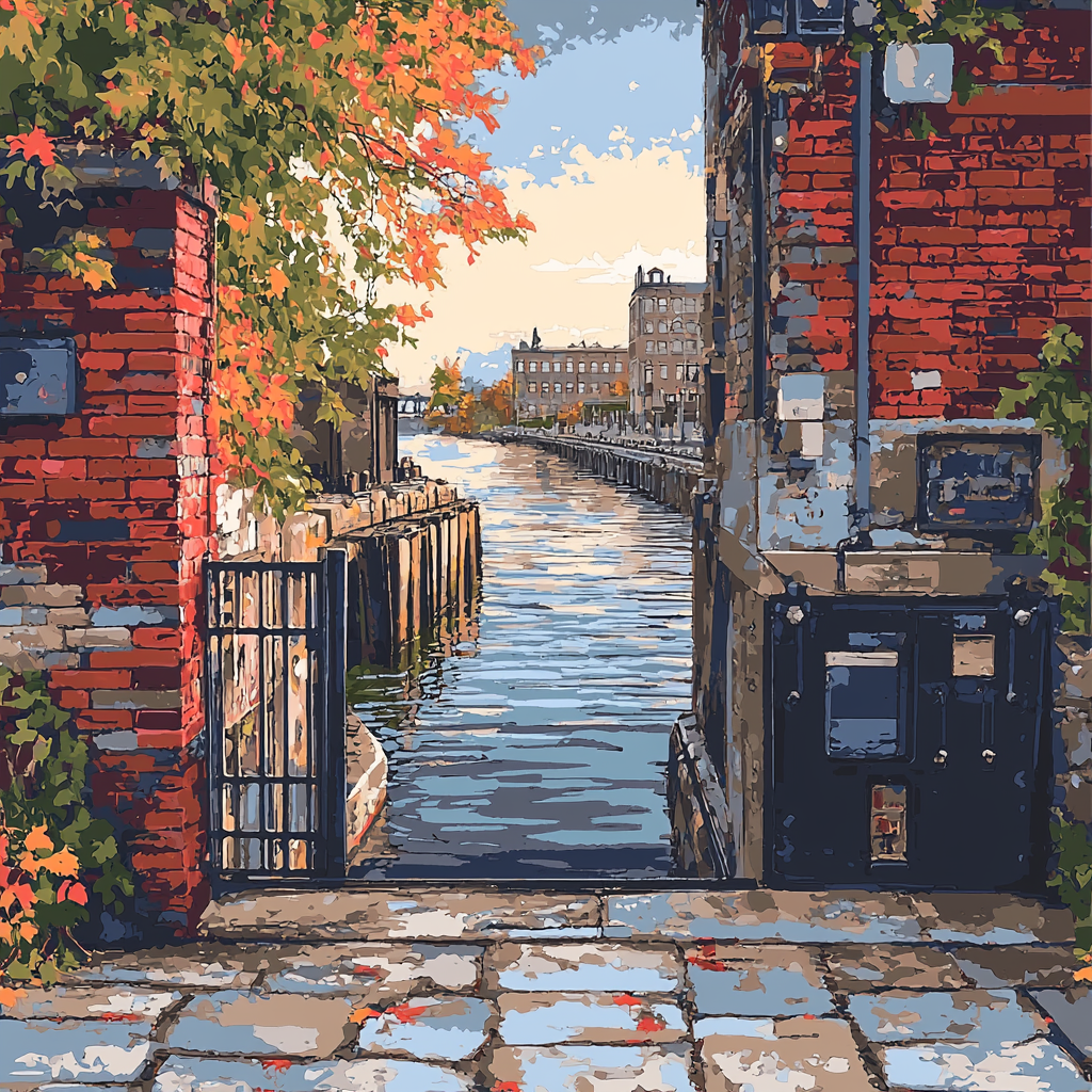 Historic Rideau Canal Locks In Ottawa paint by number