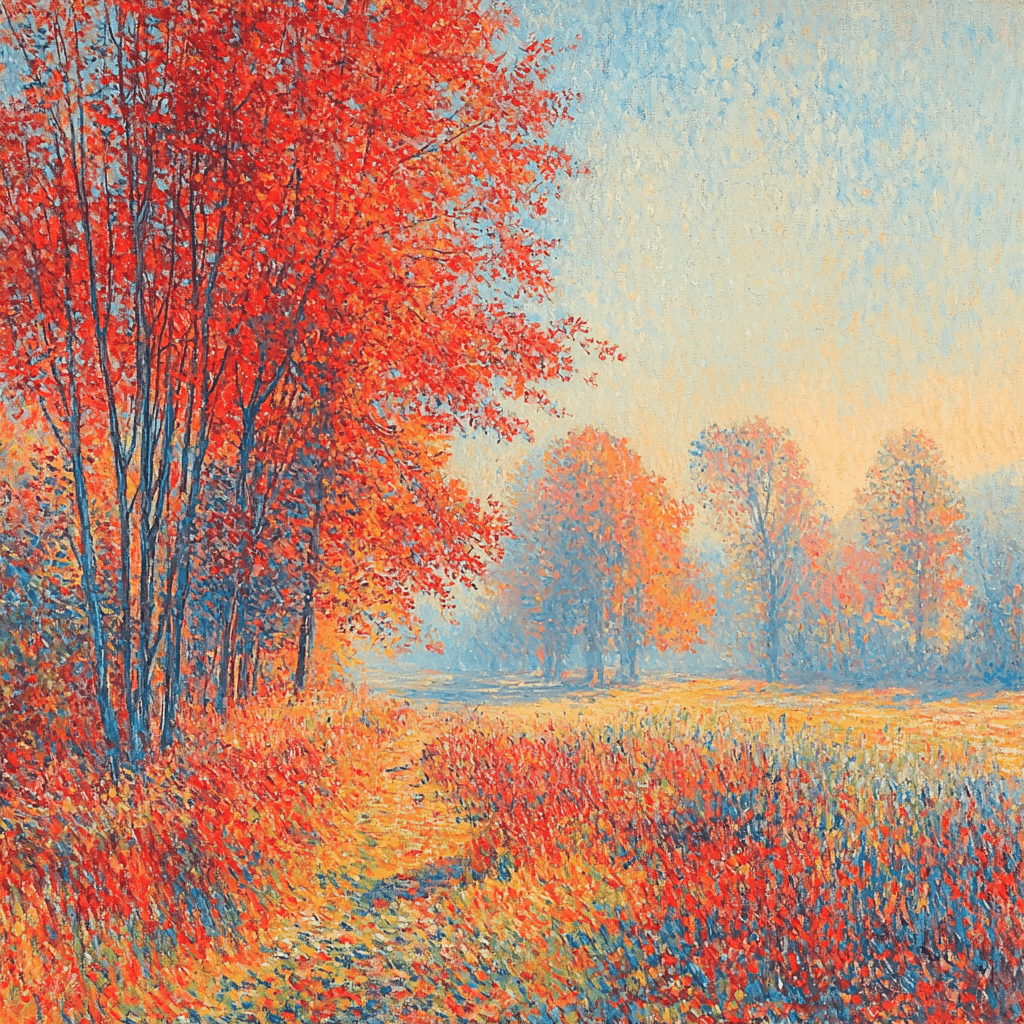 Claude Monet Inspired Journey Through Autumn Painting By Numbers Kit