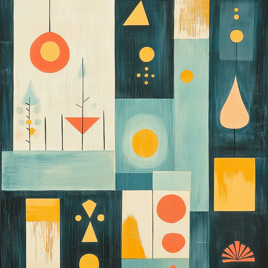 Klee Inspired Playful Patterns Paint by numbers kits