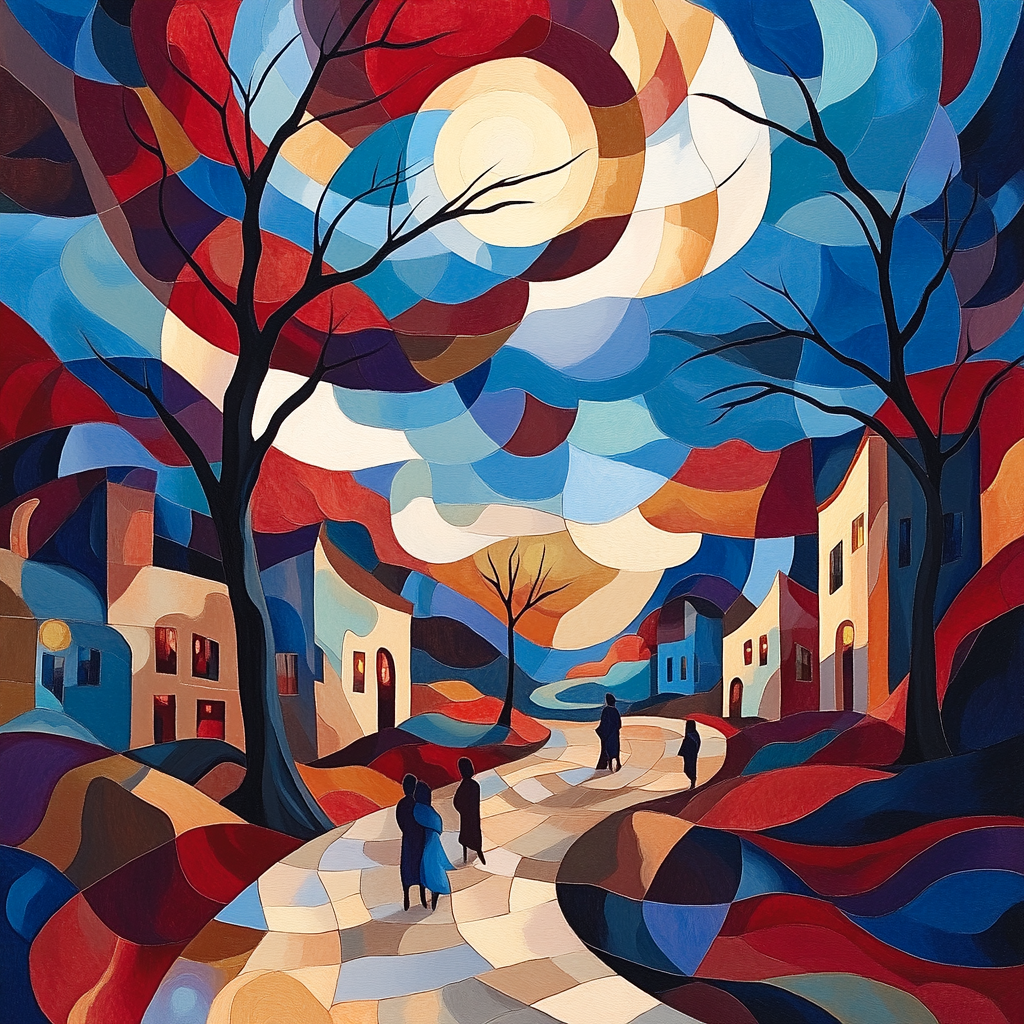 Picasso Inspired Surreal Dreamscape painting number kit