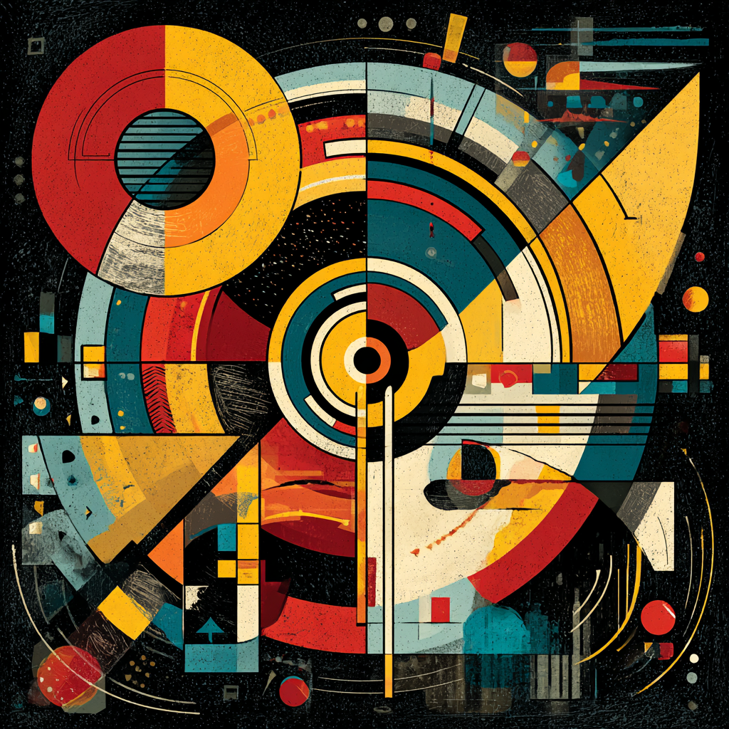 Wassily Kandinsky Inspired Musical Abstract Paint by numbers art