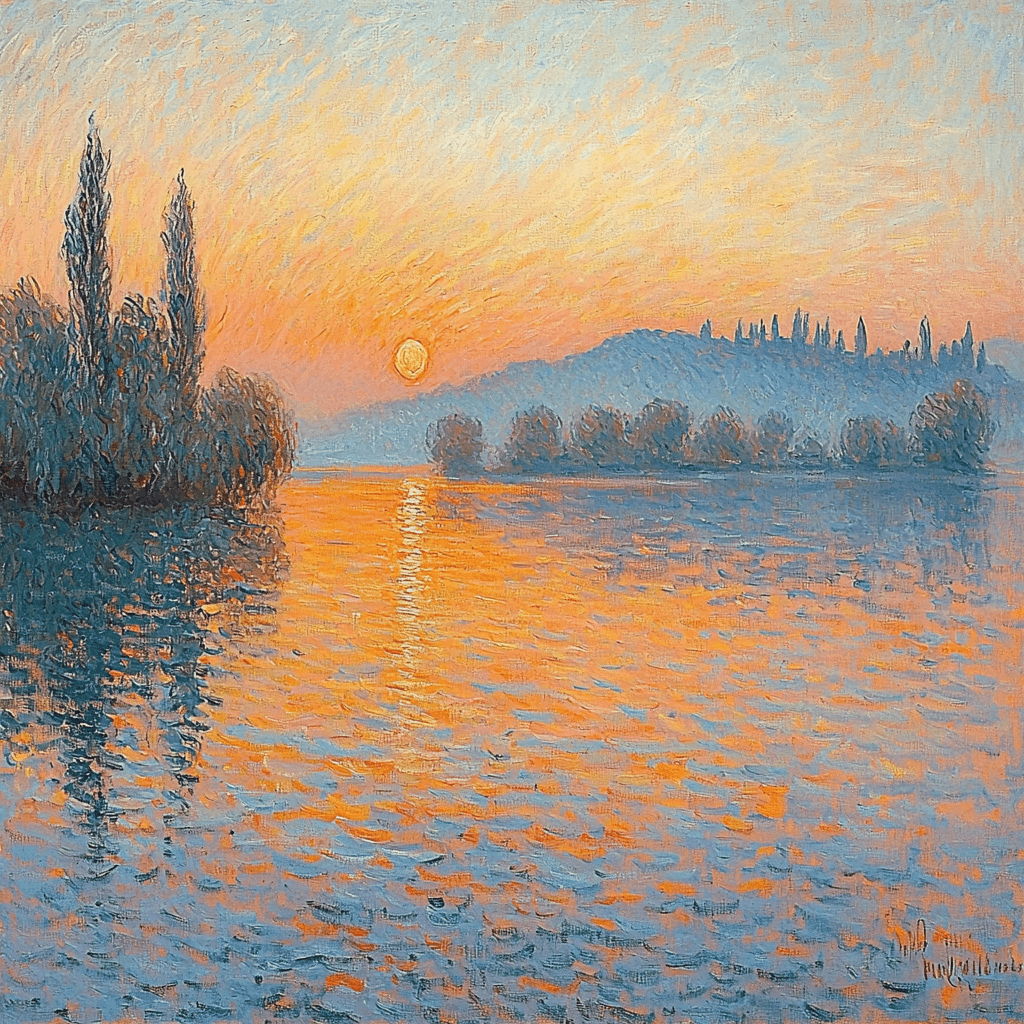 Monet Inspired Serene Sunrise Painting By Numbers Kit