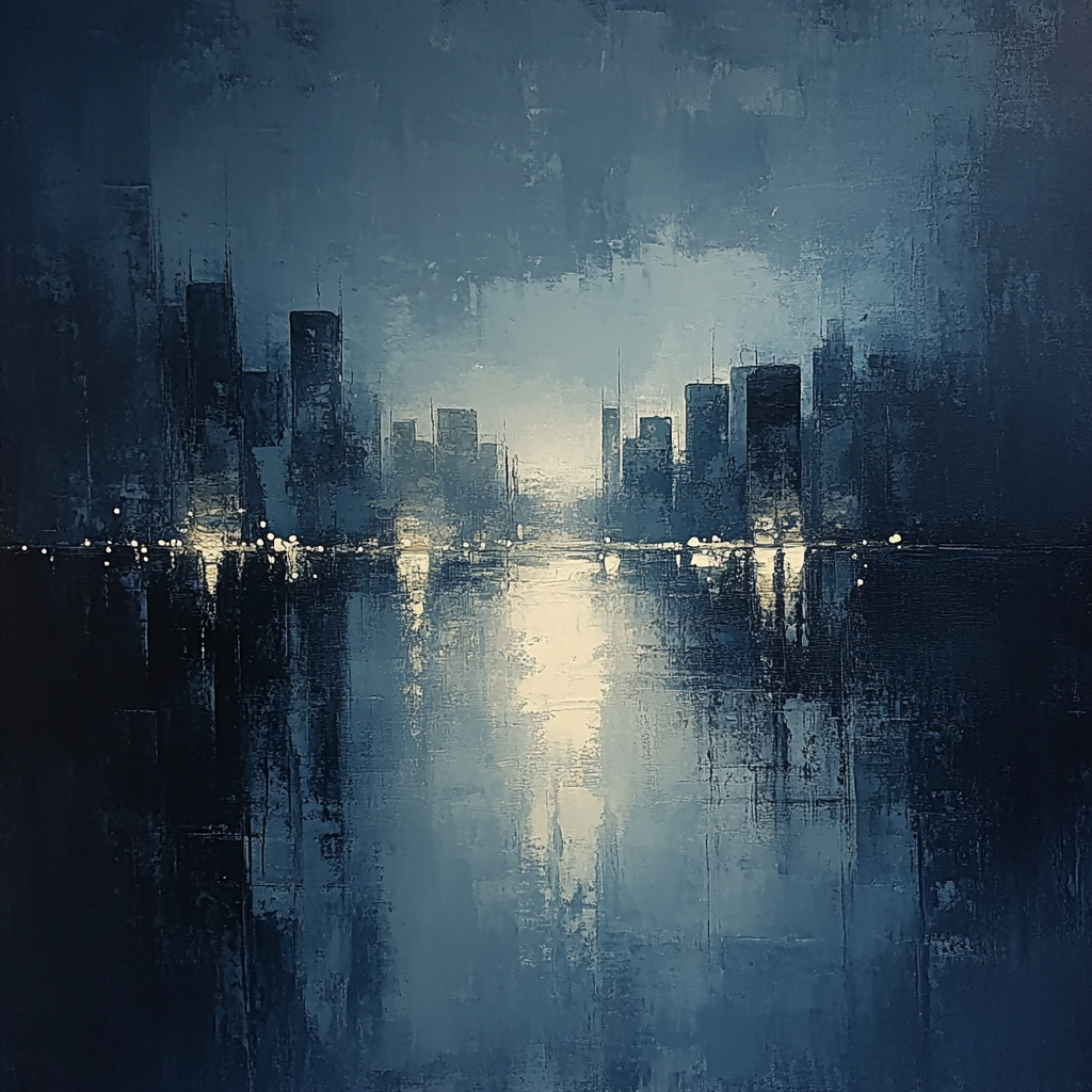 Whistler Inspired Moonlit Bridge Paint by numbers art