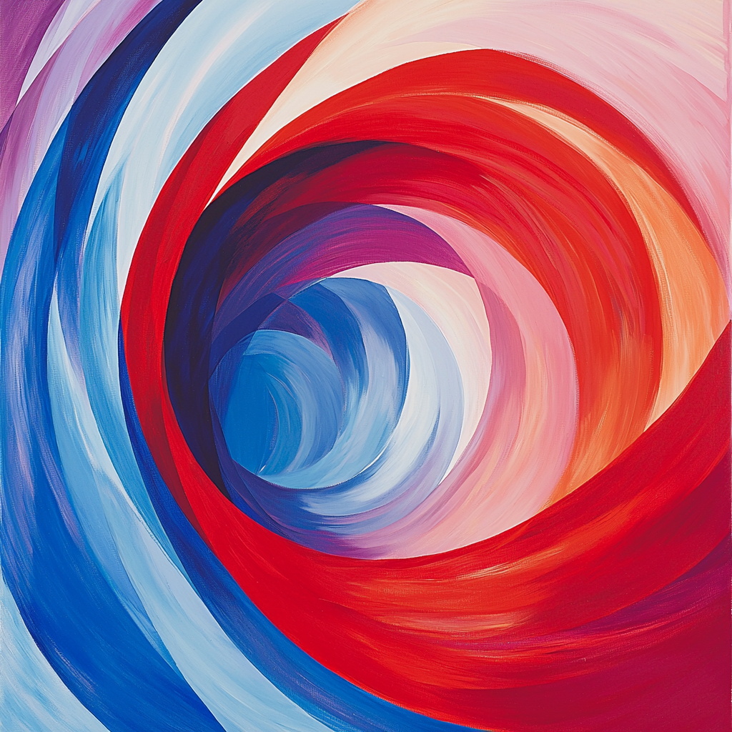 Marcel Duchamp Inspired Dynamic Abstract Movement Painting By Numbers Kit