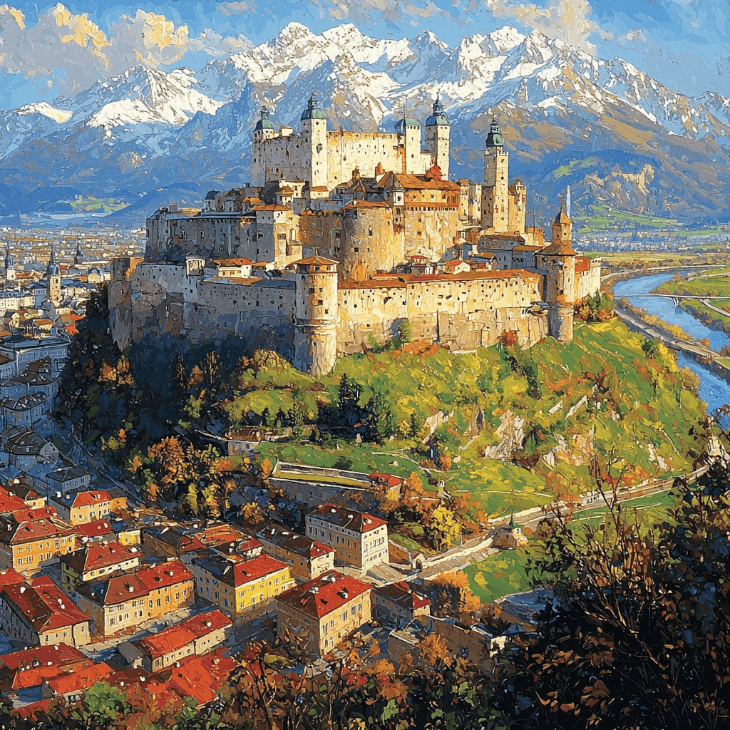 Salzburg Fortress Paint By Color