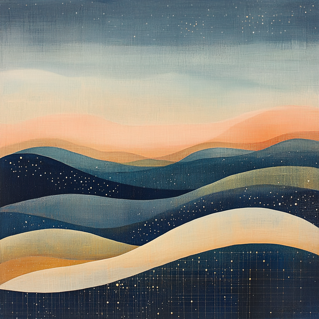 Paul Klee Inspired Desert Nocturne Paint by numbers kits