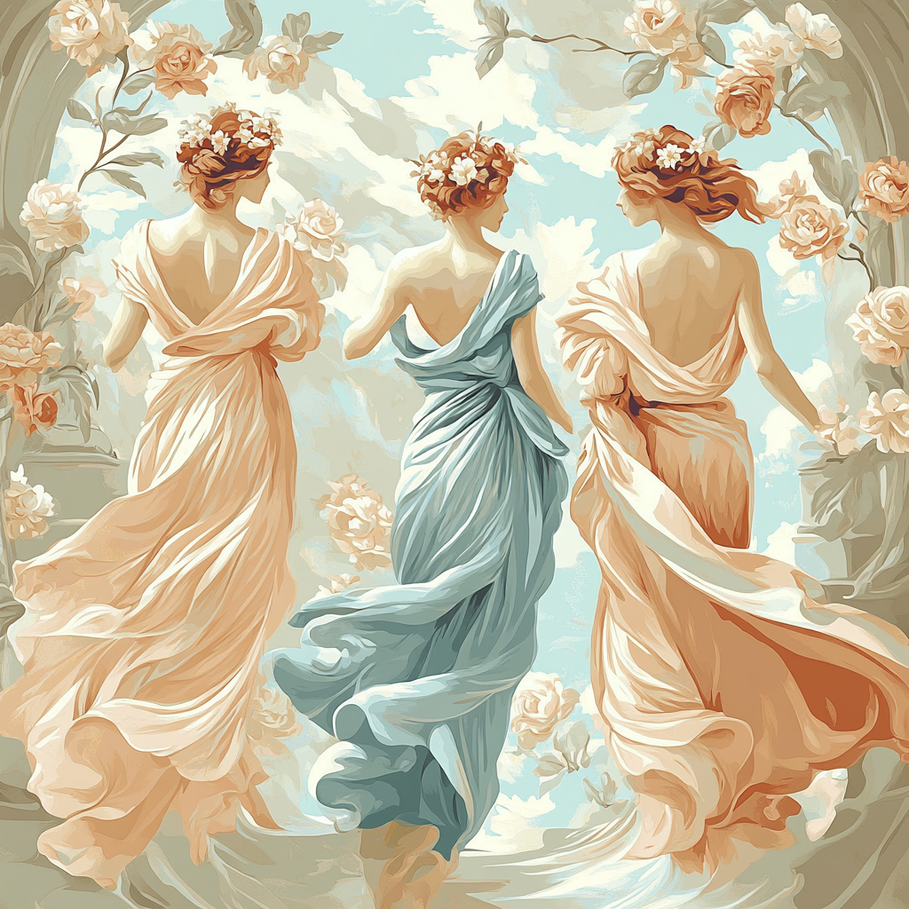 Botticelli Inspired Garden Of Muses DIY paint by numbers
