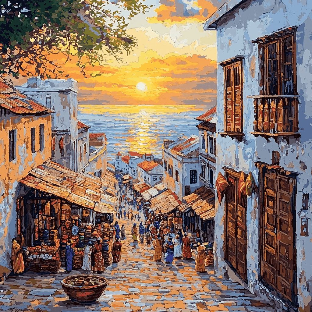 Stone Town Numbered Painting Kits