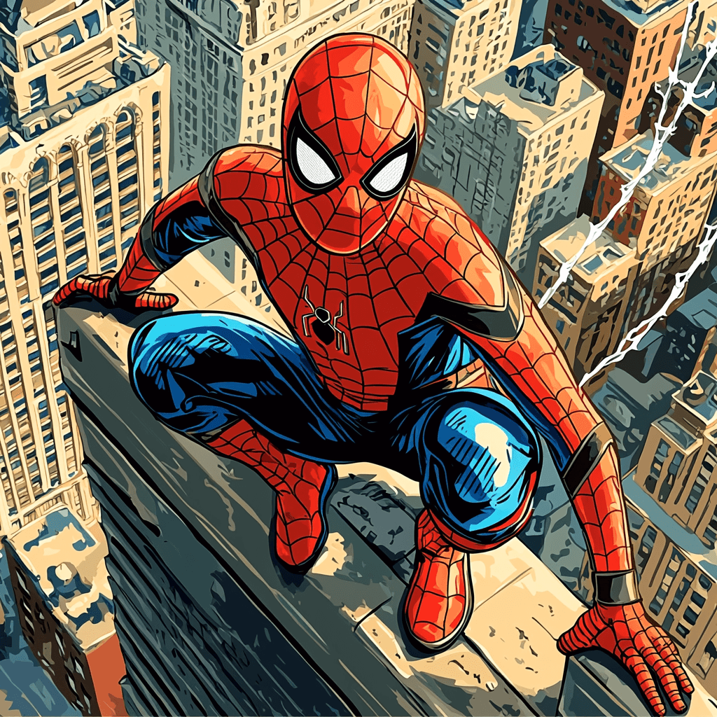 Tom Holland: Swinging Through The Marvel Universe Paint By Number