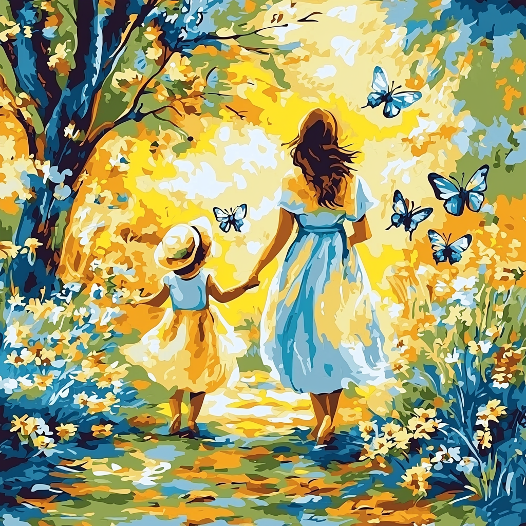Laughter And Love Painting Number Kit