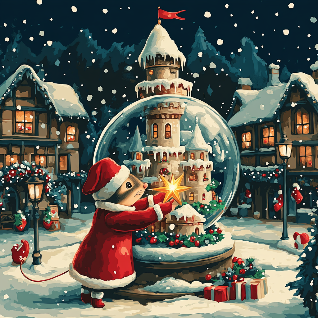 Castle Snowglobe Magic paint by number