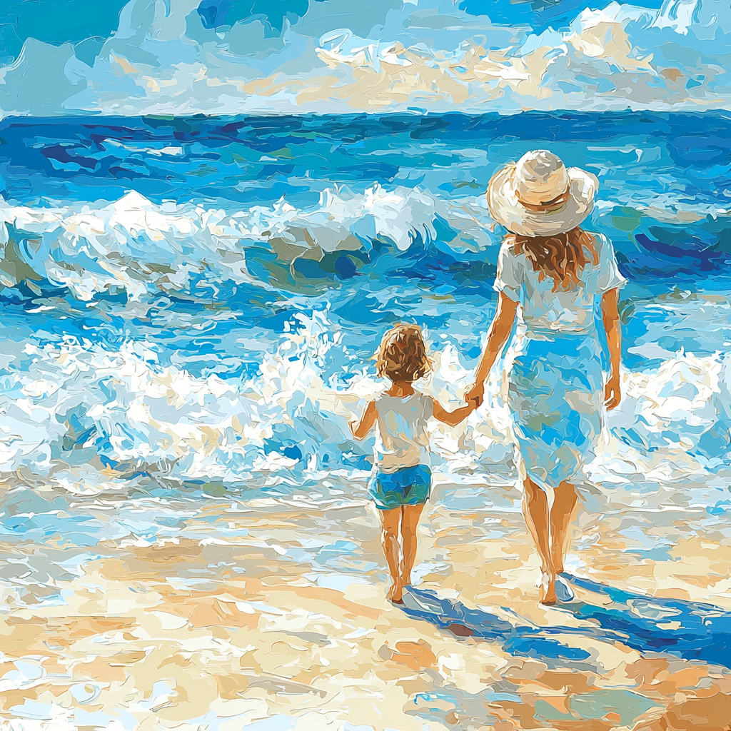Ocean Waves Of Affection Painting Number Kit