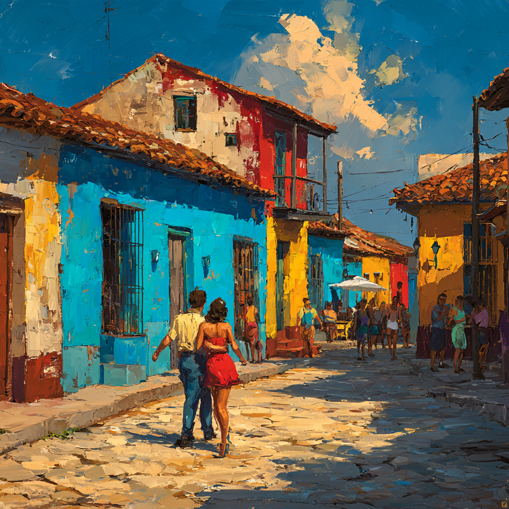 La Boca Colorful Streets Buenos Aires Argentina Number painting