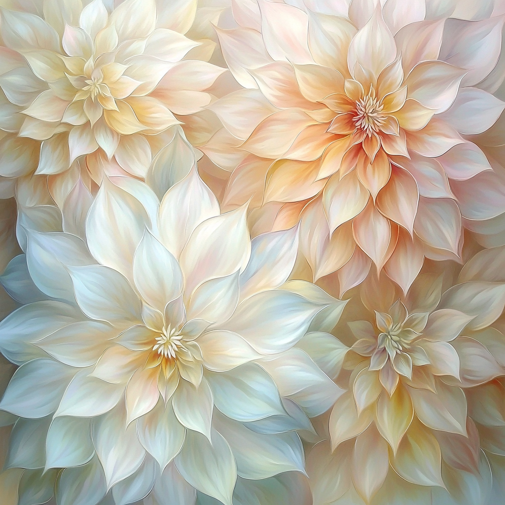 Leonardo Da Vinci Inspired Petals Of Time Numbered Painting Kits