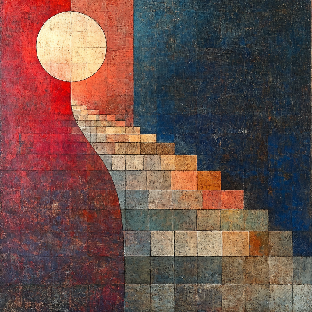 Paul Klee Inspired Fusion Of Forms Painting Number Kit