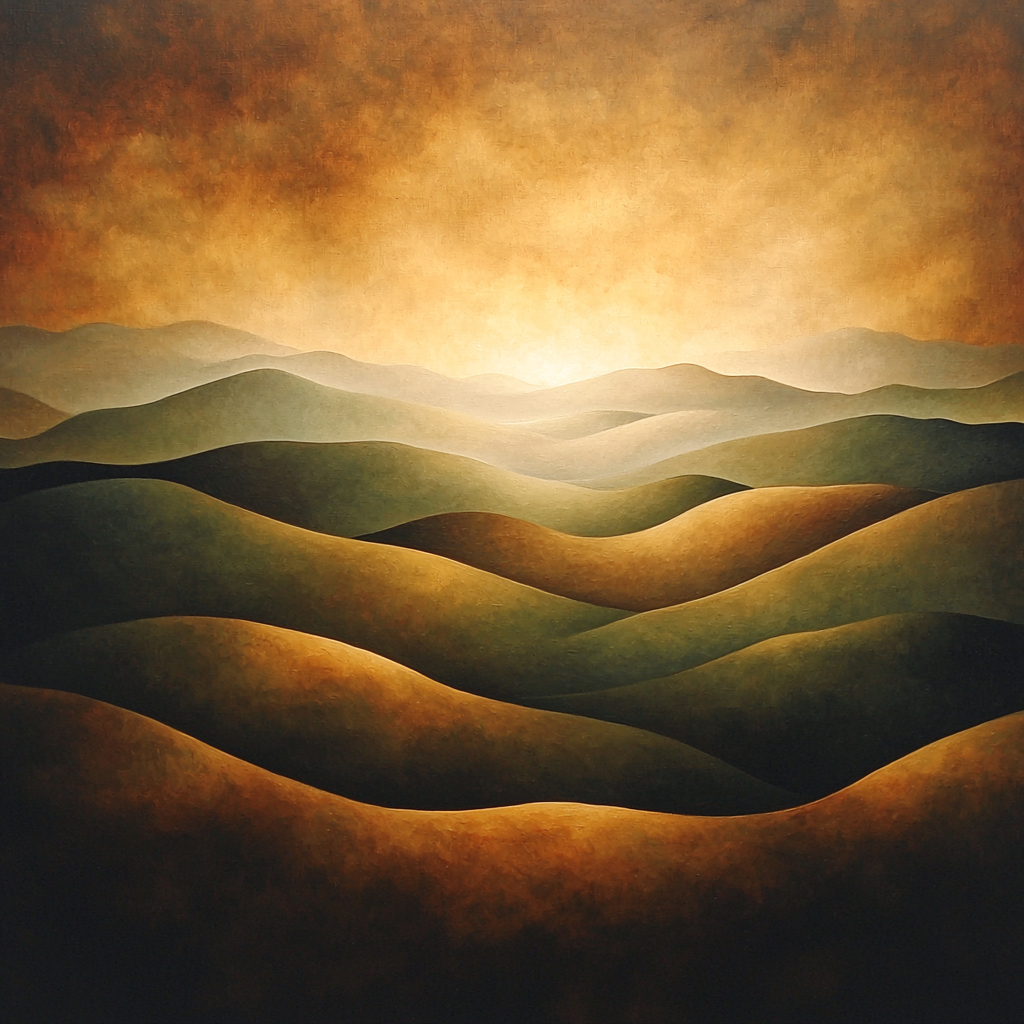 Caravaggio Inspired Chiaroscuro Landscape DIY Paint By Numbers