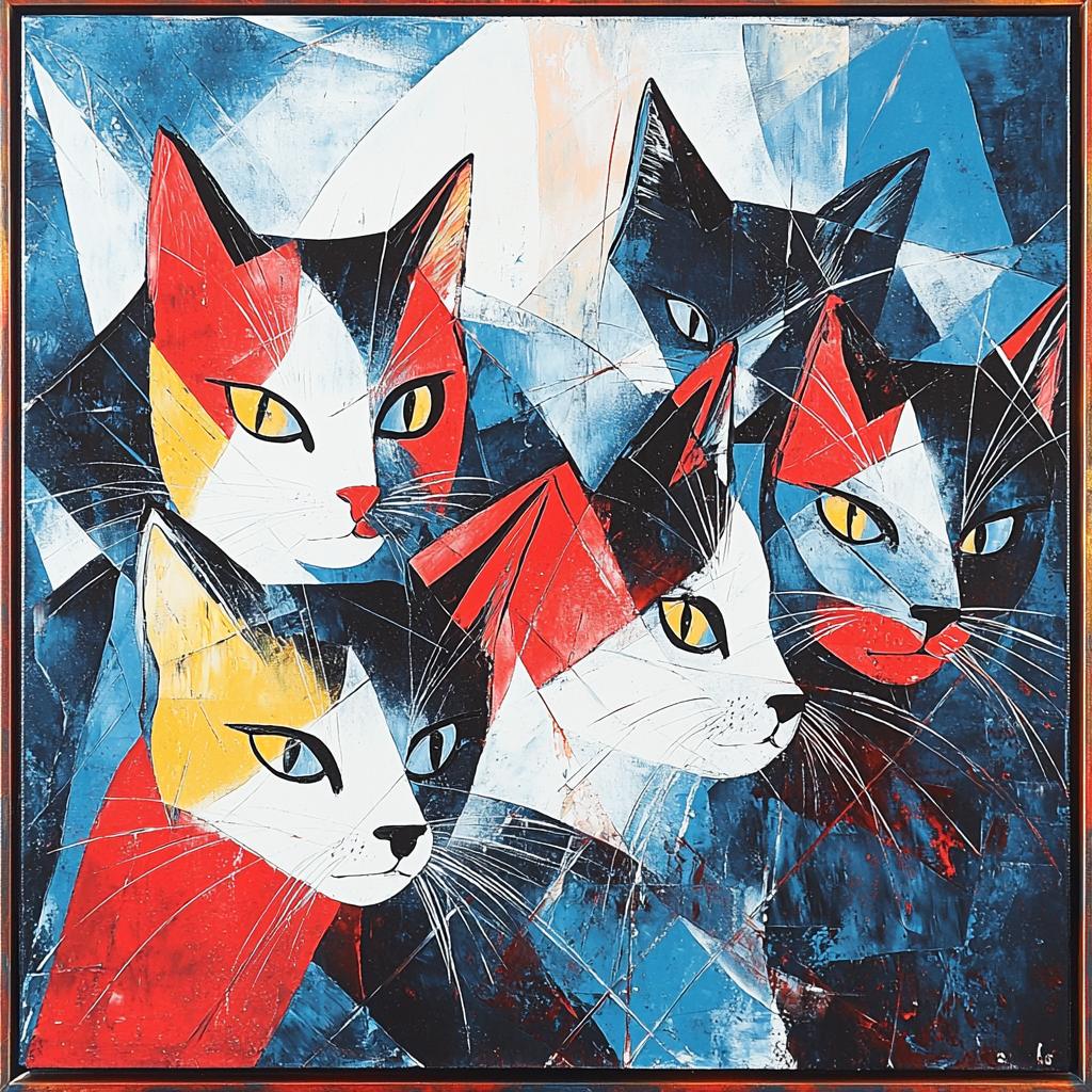 Pablo Picasso Inspired Picasso's Feline Fantasy Painting Number Kit