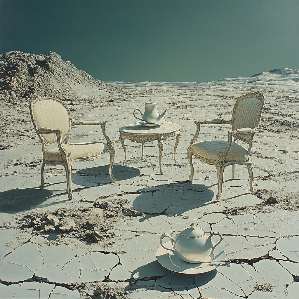 Salvador Dali Inspired Lunar Tea Party Painting by numbers kit