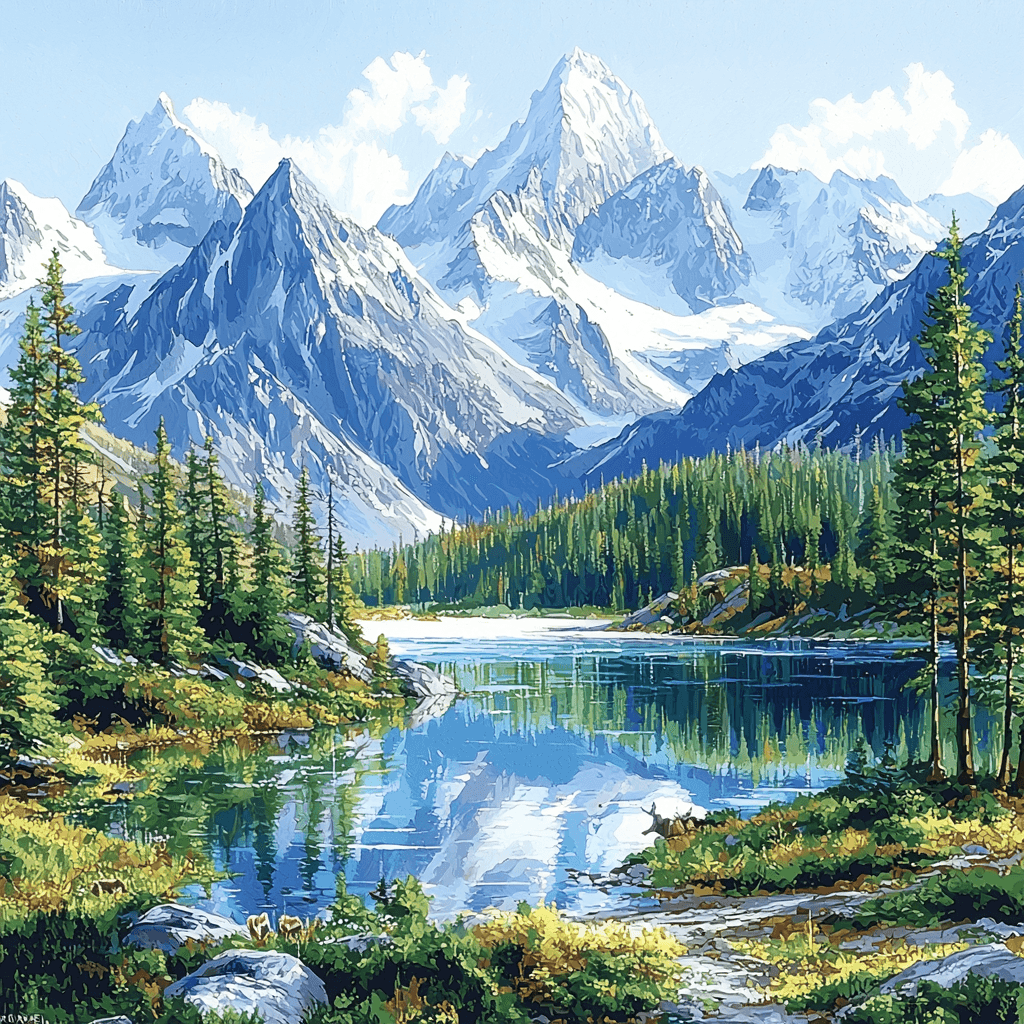 Canadian Rockies - Canada Paint By Numbers