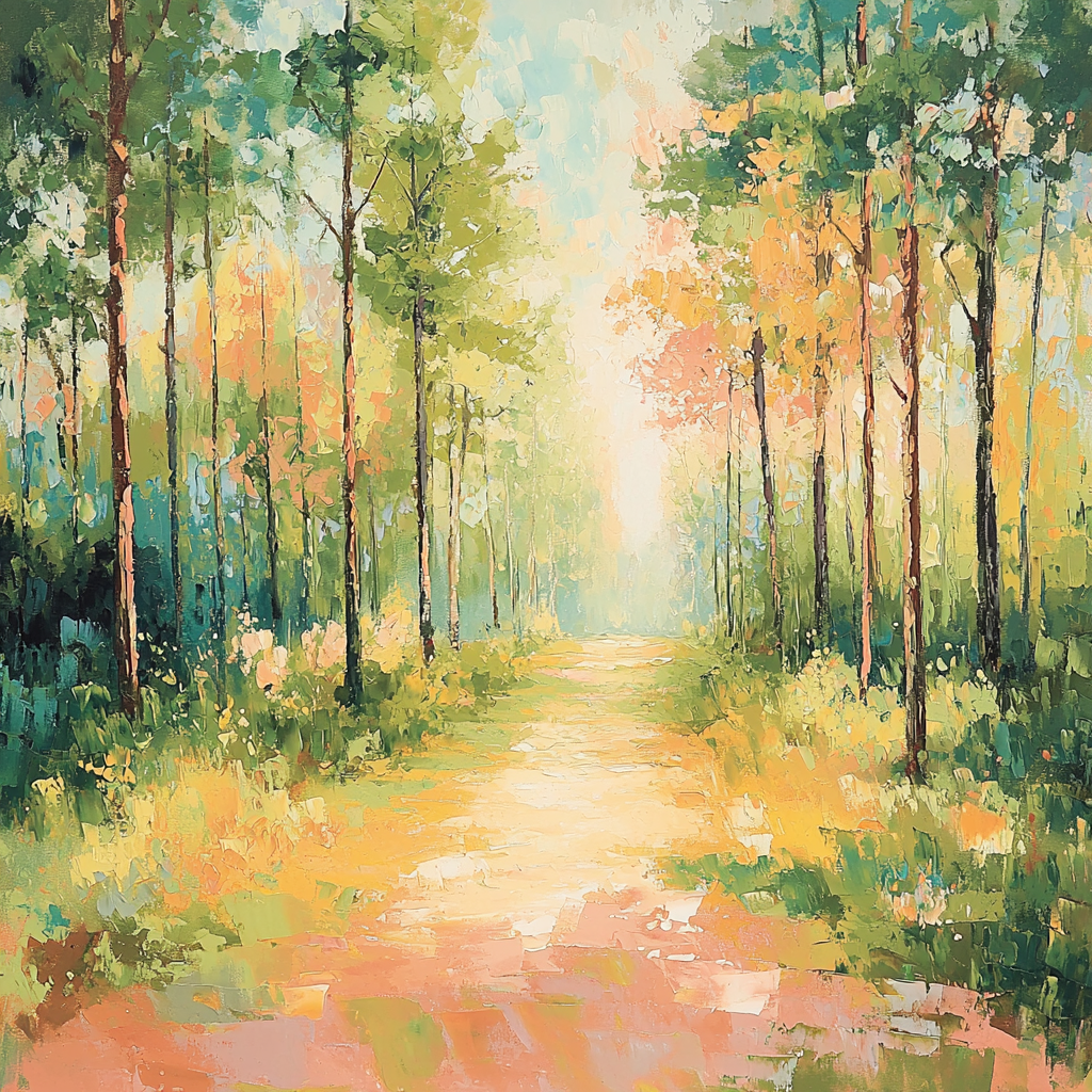 Edgar Degas Inspired Dance Of Colors In The Forest Paint By Numbers