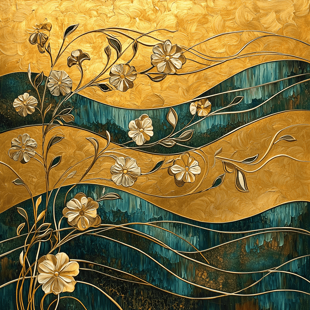 Gustav Klimt Inspired A Dance With Nature Numbered Painting Kits