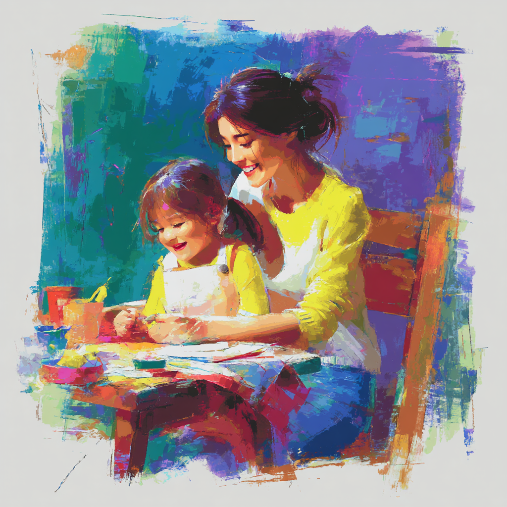 Treasured Memories Number Painting