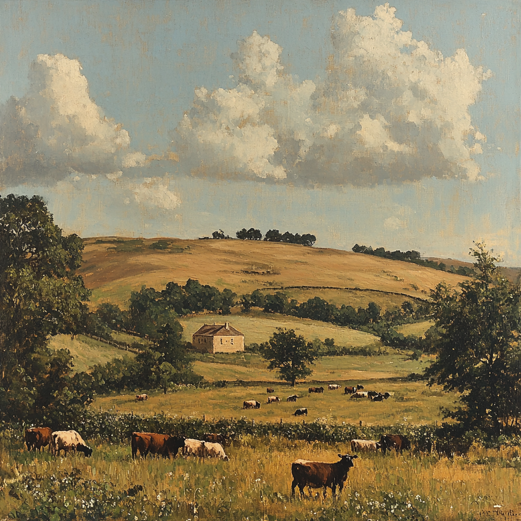 Gustave Courbet Inspired Realist Landscape Painting by numbers kit