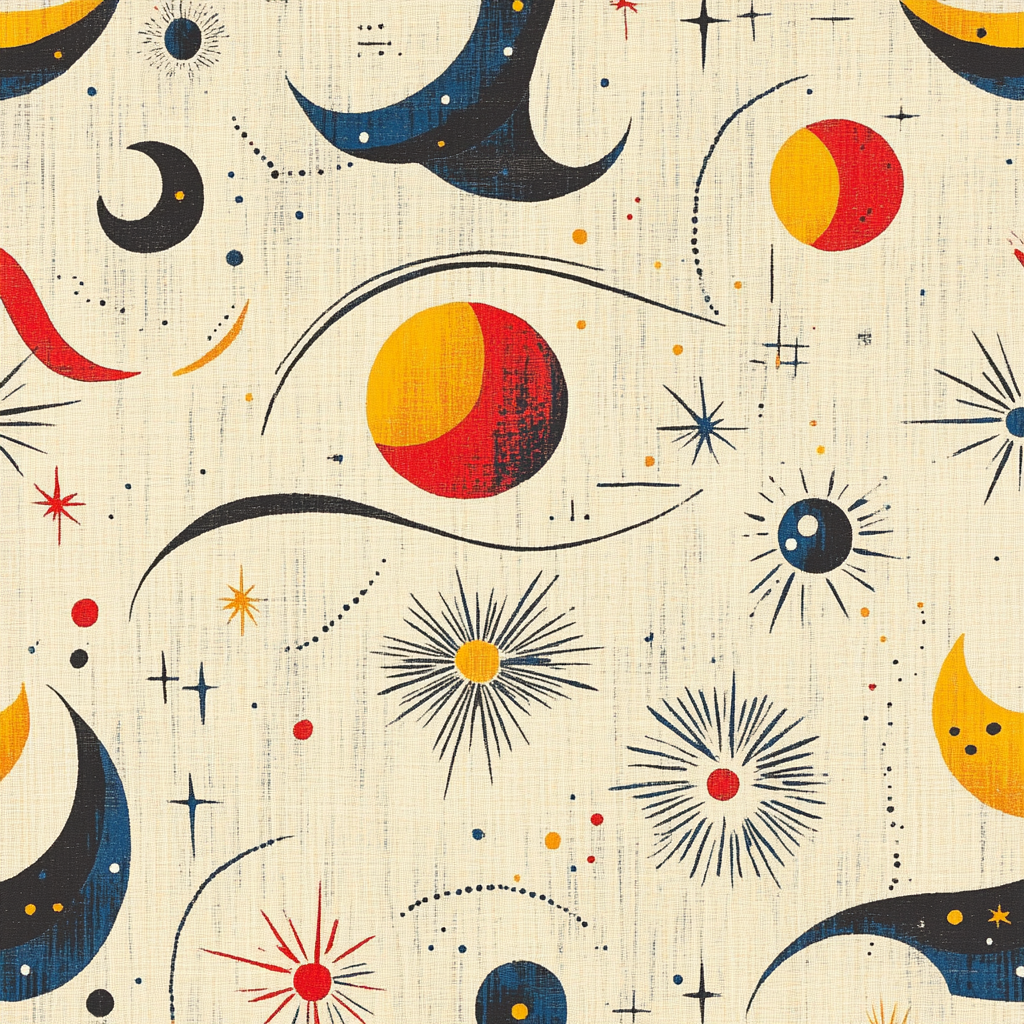 Joan Miró Inspired Celestial Nursery Painting by numbers kit