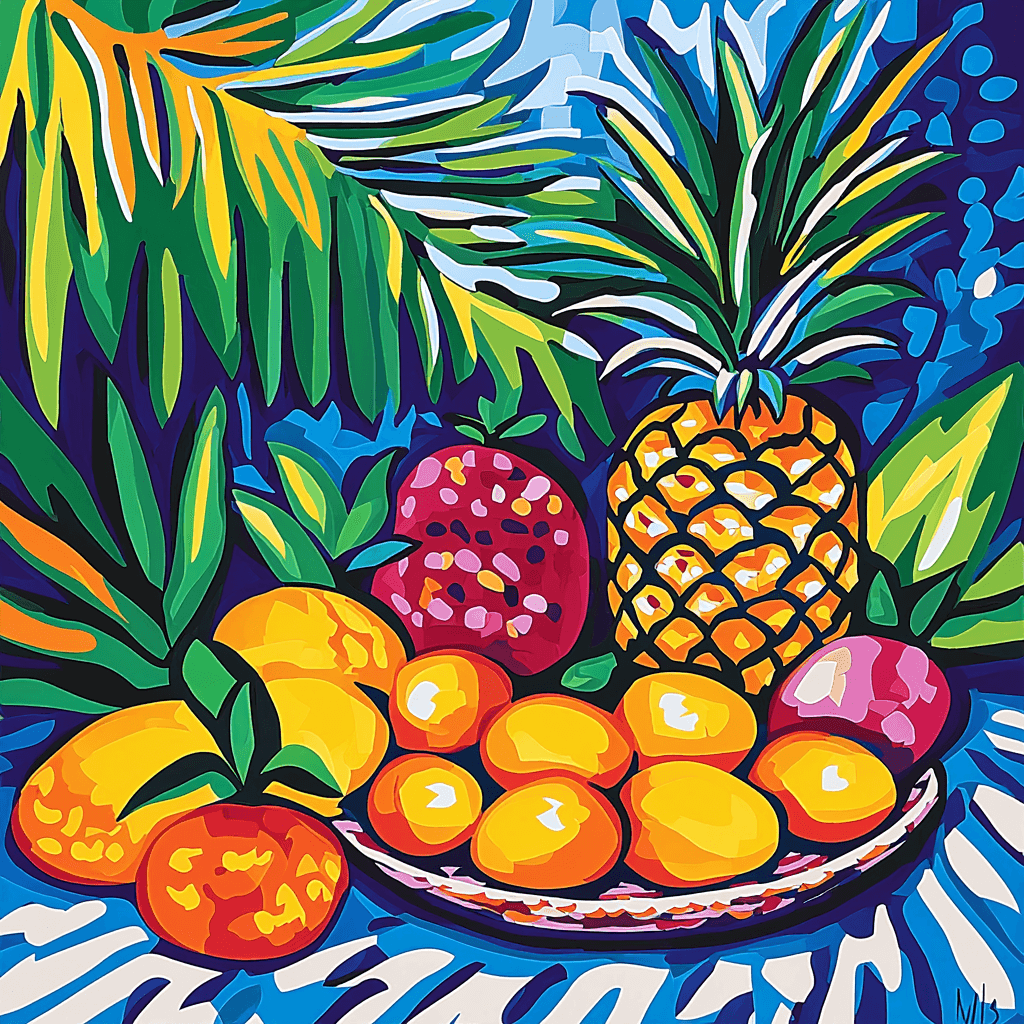 Henri Matisse Inspired Fruits Of Paradise DIY Paint By Numbers
