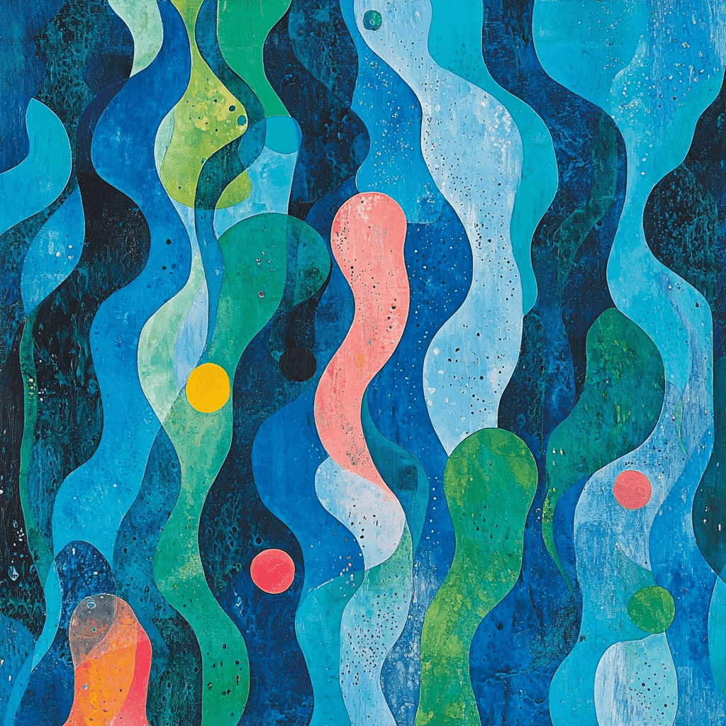 Paul Klee Inspired Colors Of The Ocean DIY Paint By Numbers