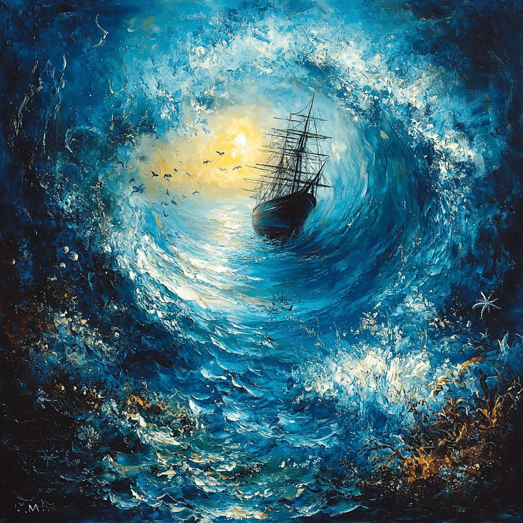 J.M.W. Turner Inspired Oceanic Mystique Paint By Numbers