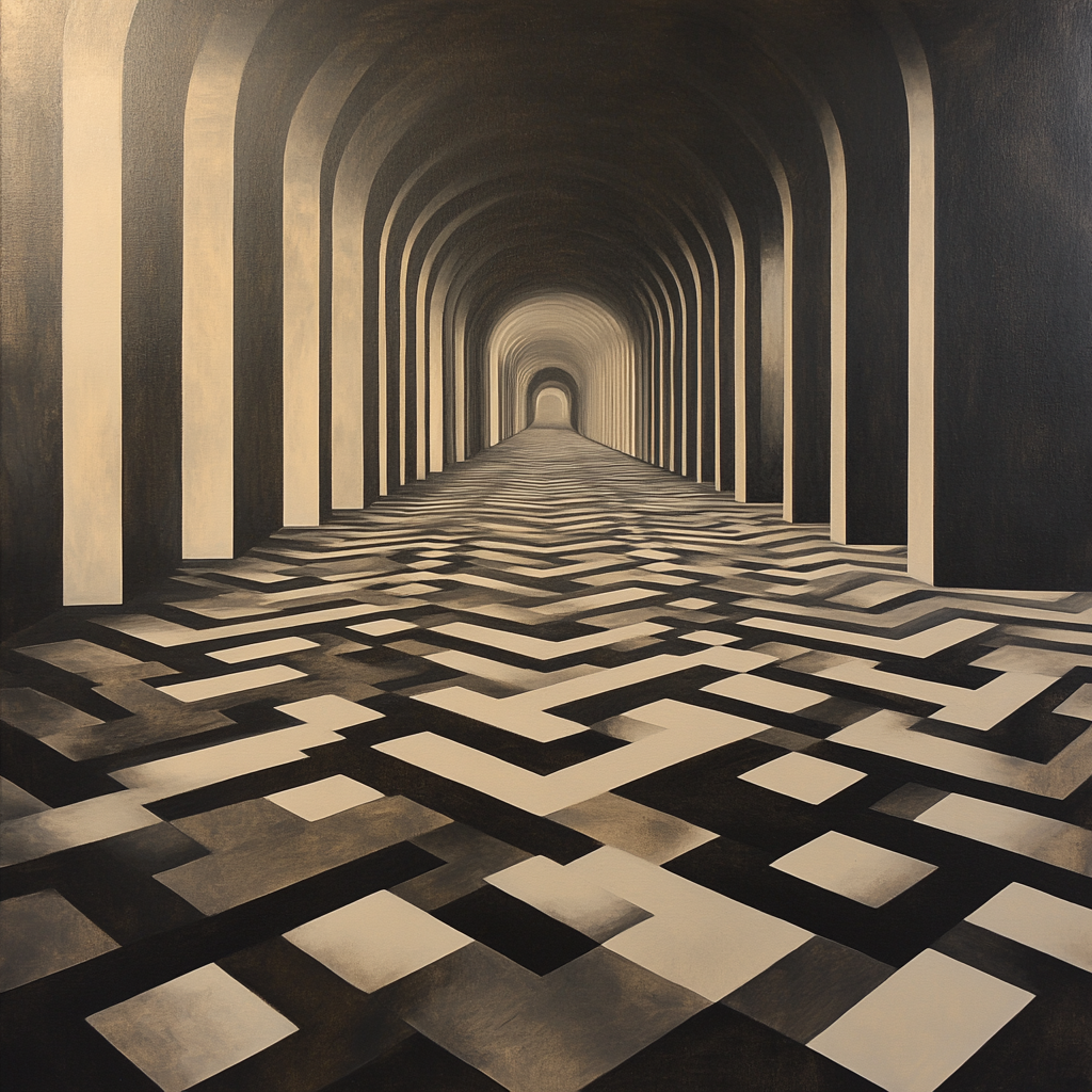 M.C. Escher Inspired Infinity Tessellation paint by color