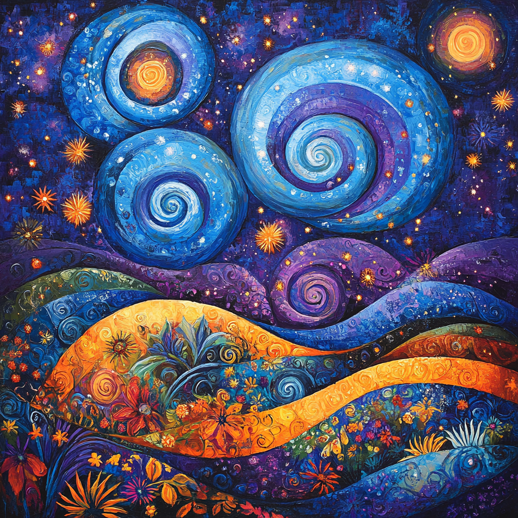 Frida Kahlo Inspired Cosmic Resilience DIY paint by numbers