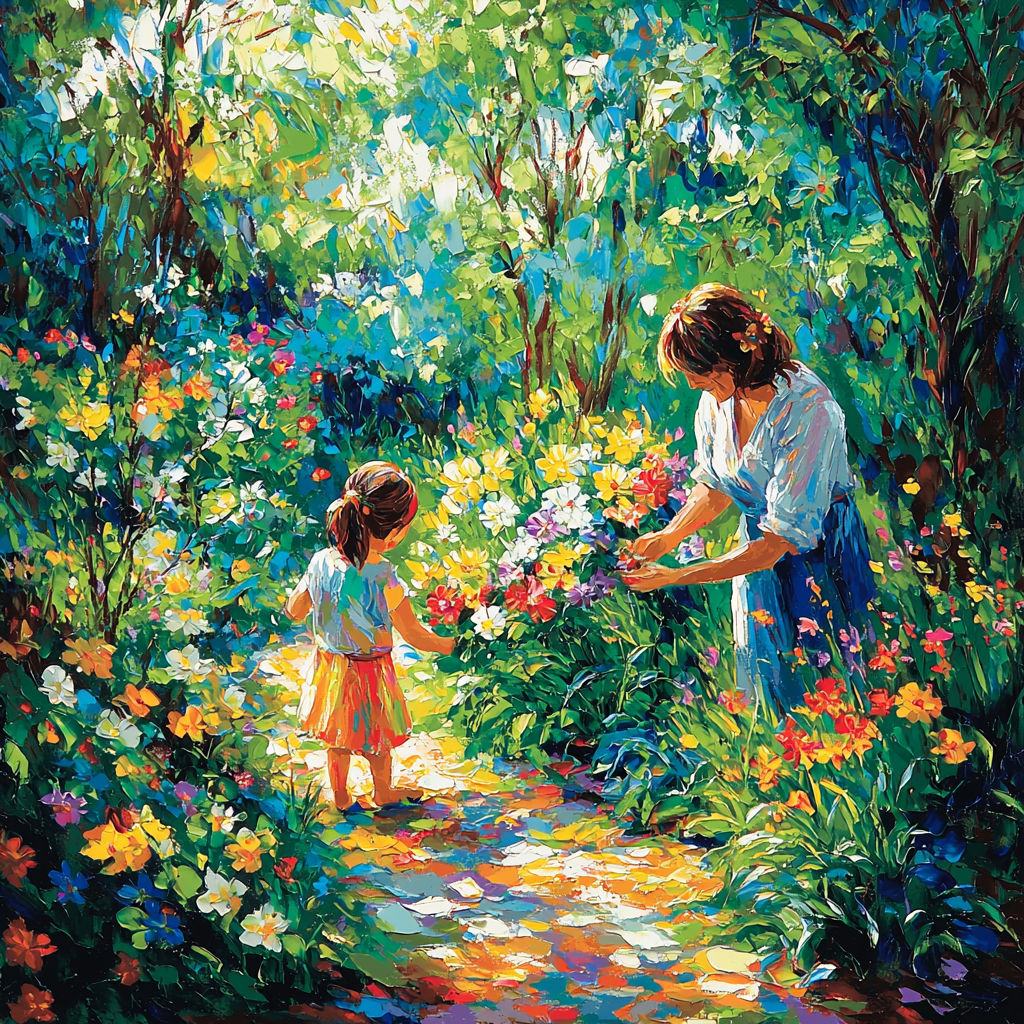 Love Blooms In The Garden DIY Paint By Numbers