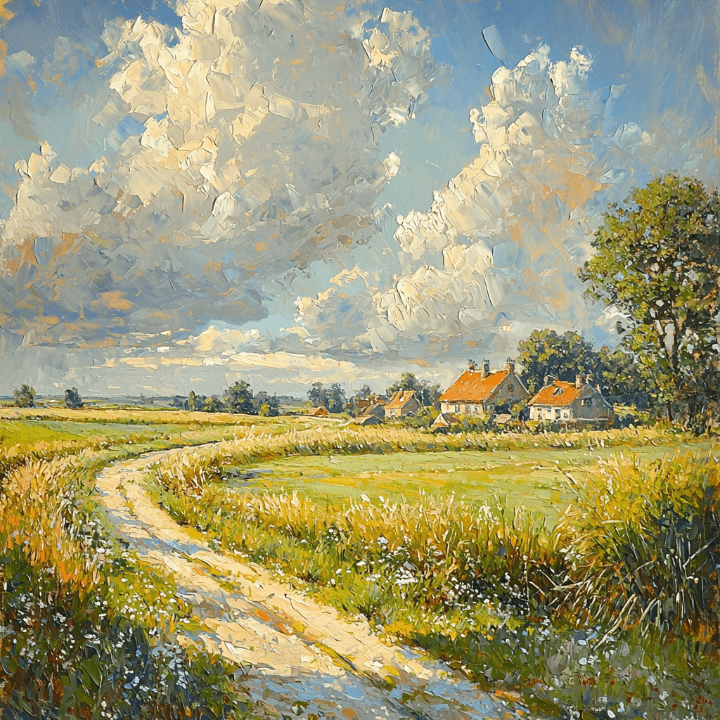 Constable Inspired Charming Rural Life Numbered Painting Kits