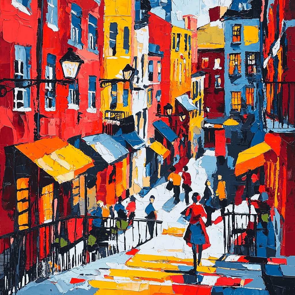 Henri Matisse Inspired Energizing City Life DIY Paint By Numbers