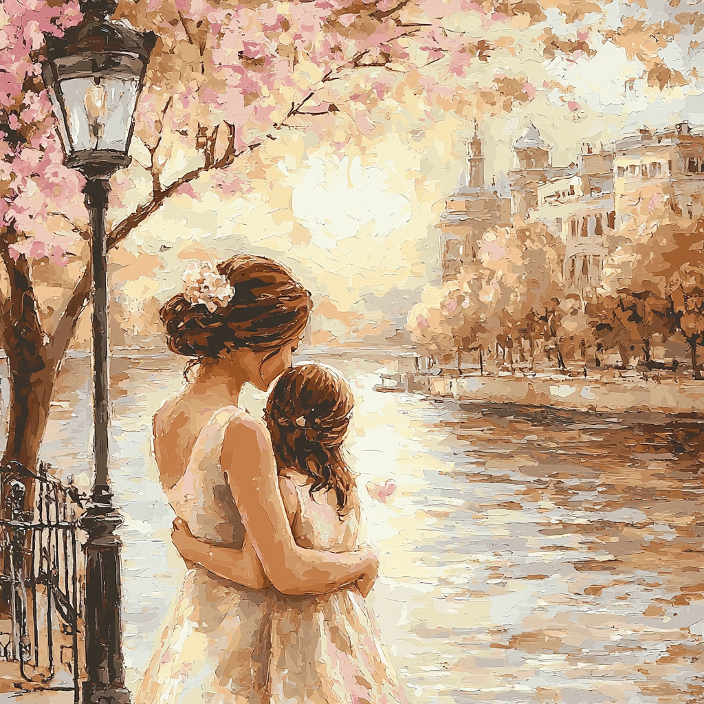 Mom's Sweet Embrace Painting Number Kit