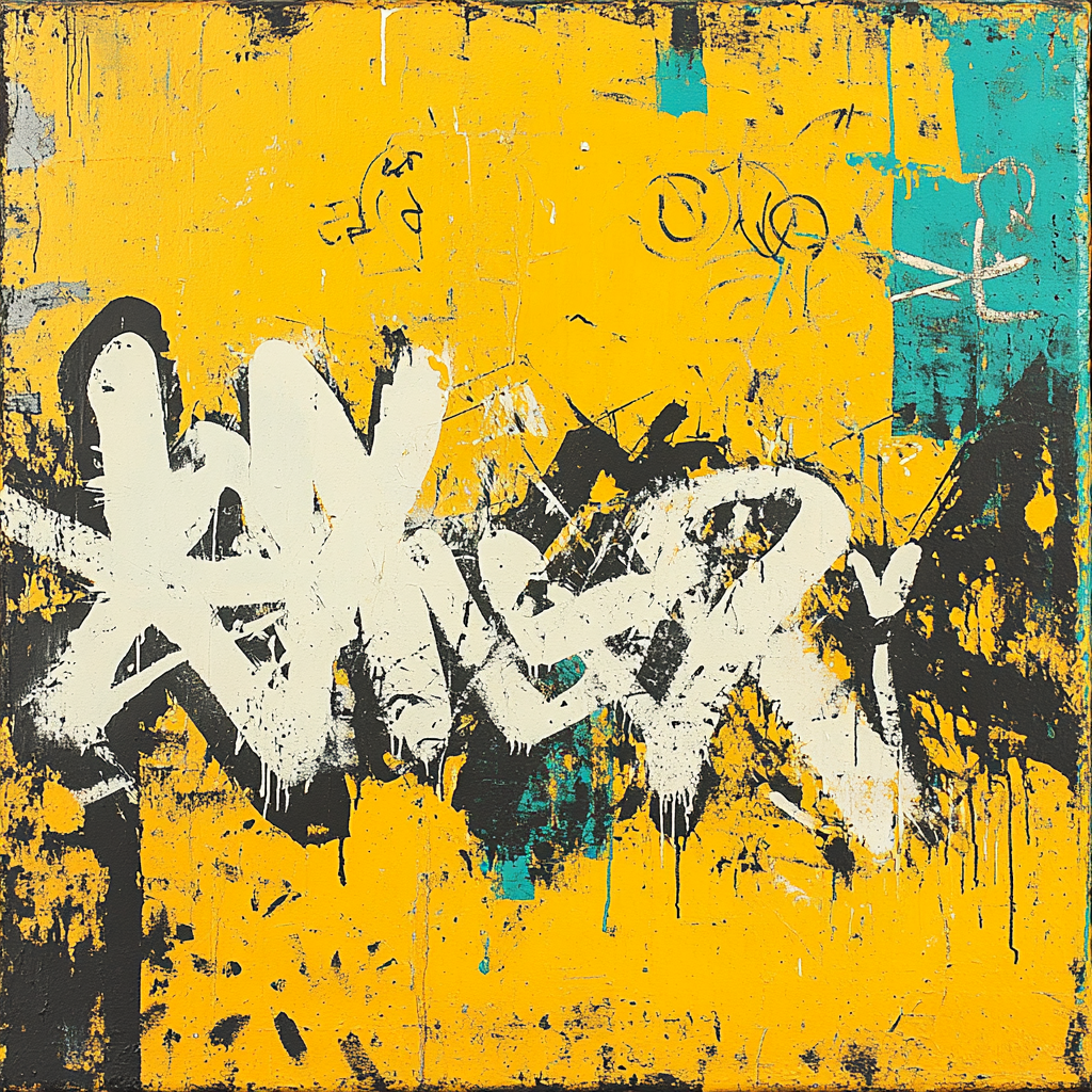 Jean-Michel Basquiat Inspired Silent Language Of Color painting number kit