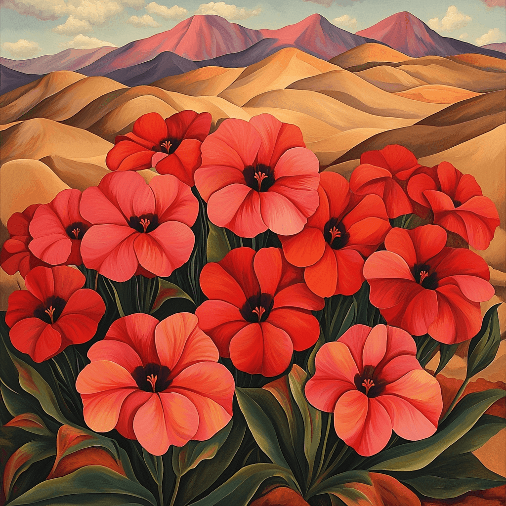 Georgia O'Keeffe Inspired O'Keeffe's Desert Blooms Paint By Numbers