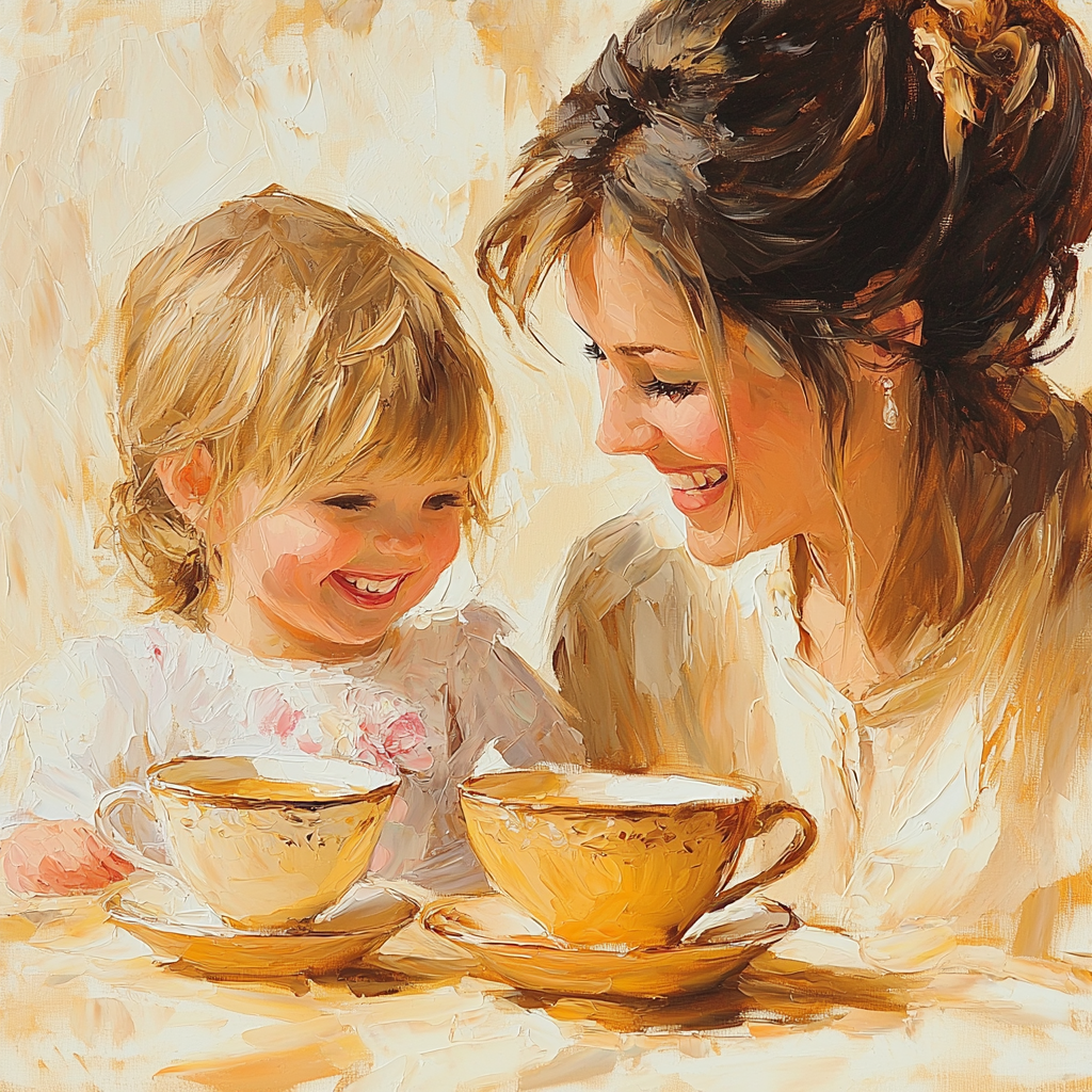 A Cozy Tea Time Numbered Painting Kits