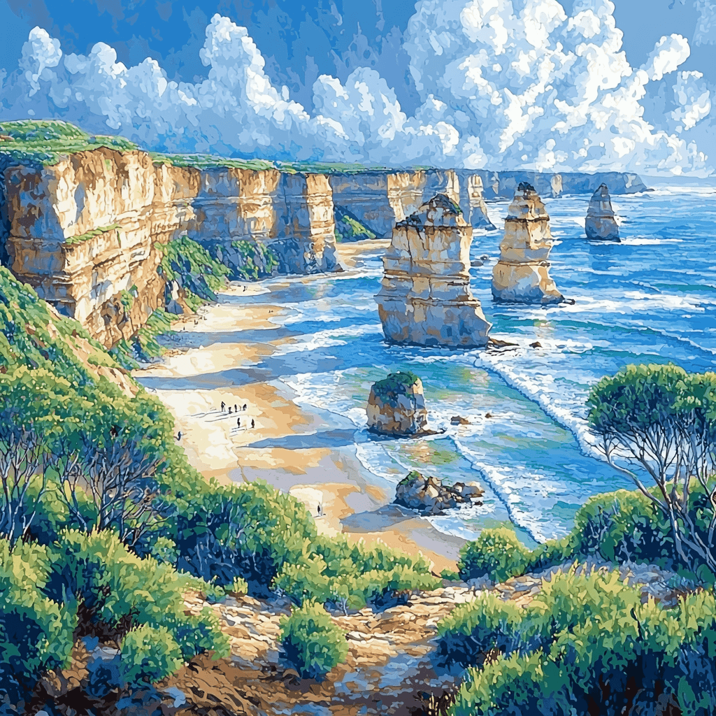 Great Ocean Road Paint By Color