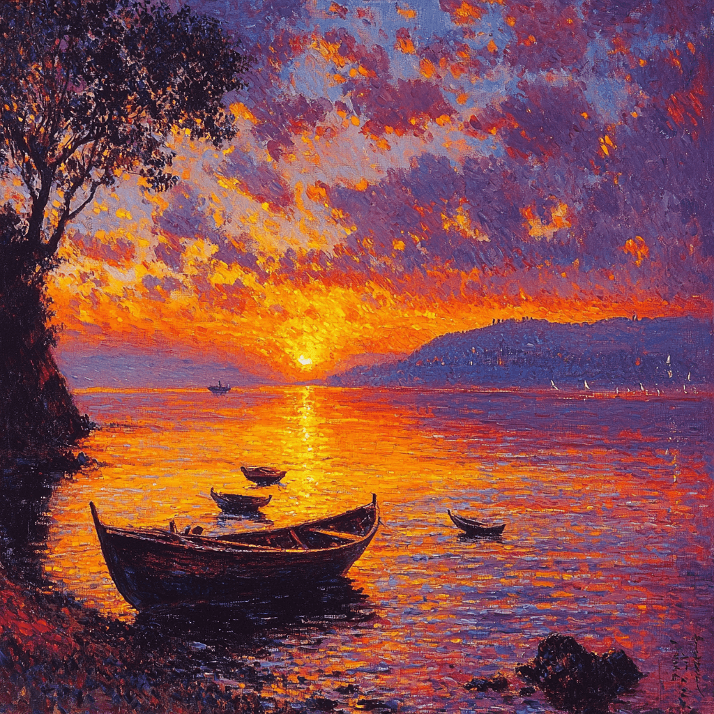 J.M.W. Turner Inspired Sunset Reverie Paint By Number