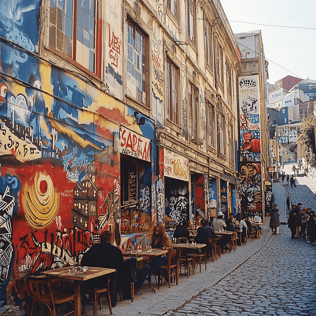 Street Art Of Valparaíso - Chile Paint By Numbers Kits