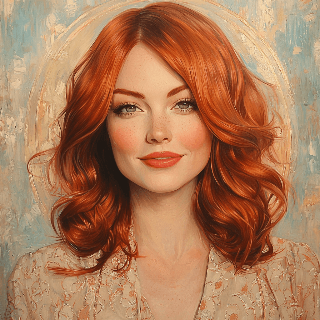 Emma Stone: The Chameleonic Muse Of Modern Cinema Paint By Numbers Art