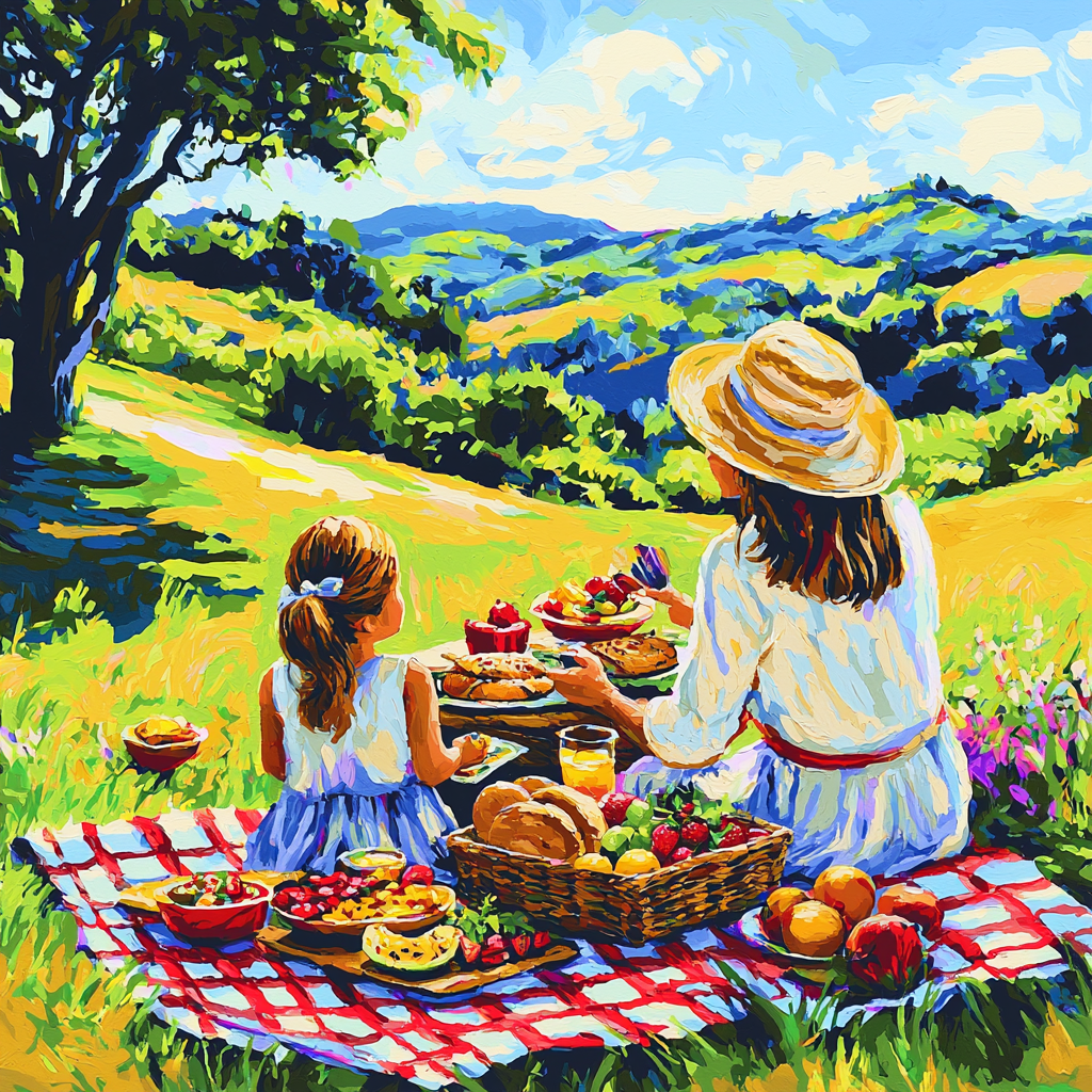 Picnic Paradise Paint By Color