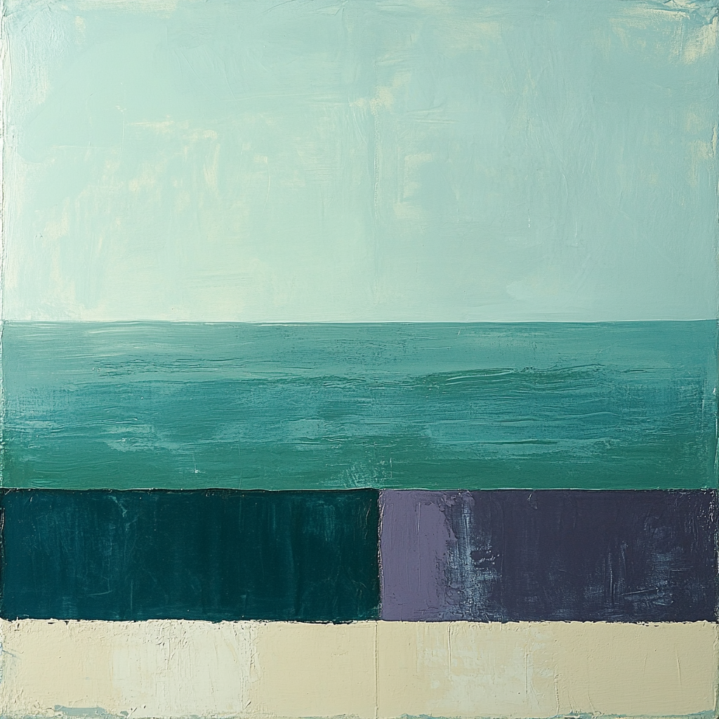 Mark Rothko Inspired Ocean Silence DIY paint by numbers