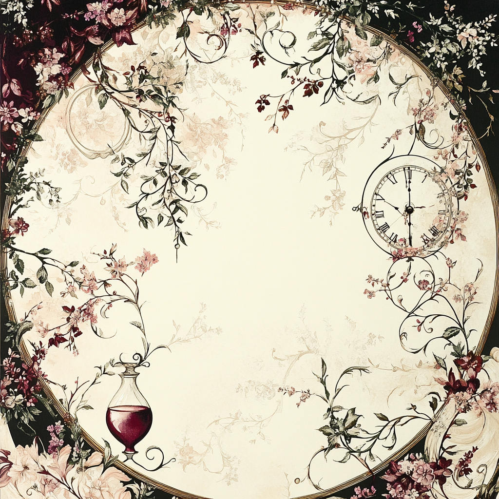 Alphonse Mucha Inspired Times Garden painting number kit