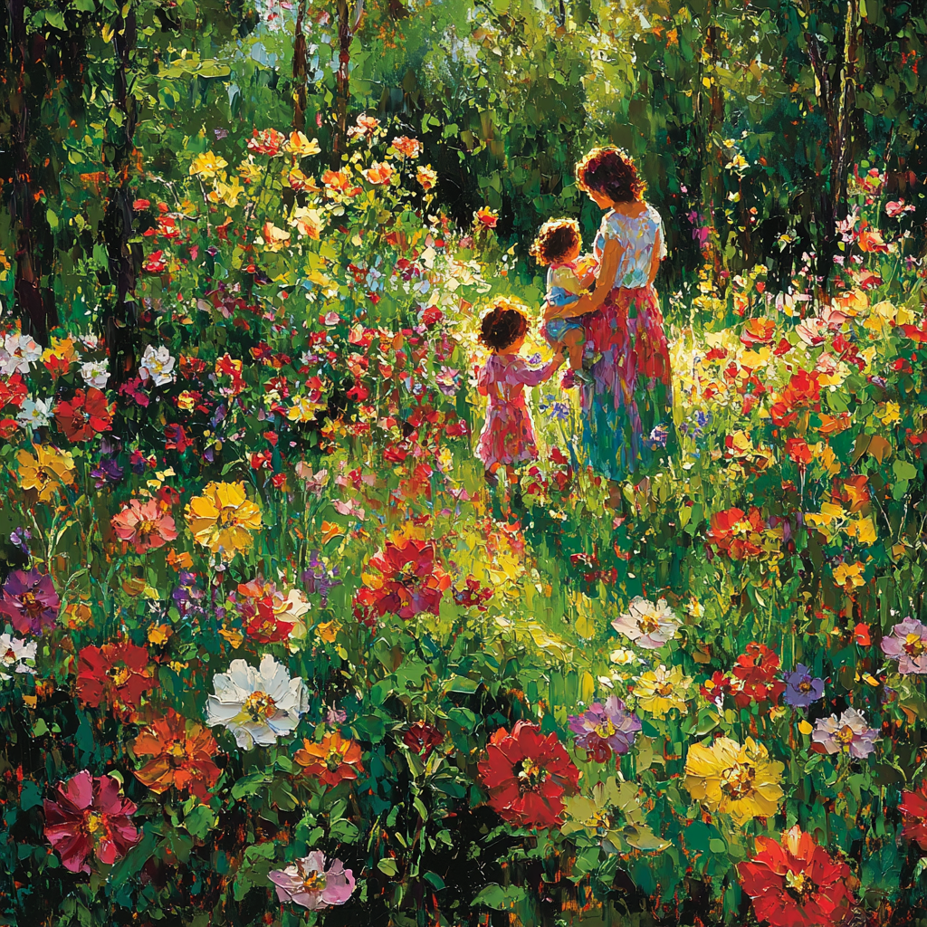 Joyful Garden Play Number Painting