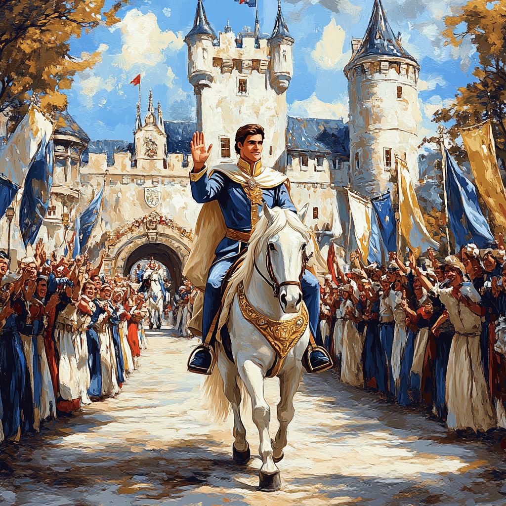 Prince Charming Royal Ride Number painting